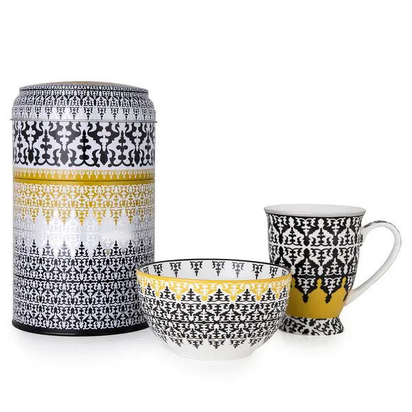  Tin Box With Mug/Bowl Safra