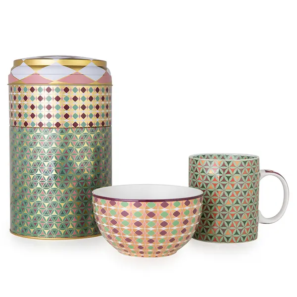  Tin Box With Mug/Bowl Opera