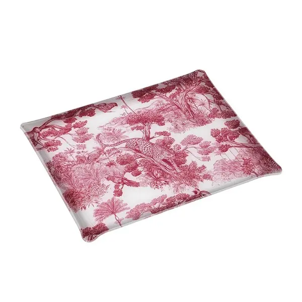 ACRYLIC TRAY 46X36CM ANIMALIA RED