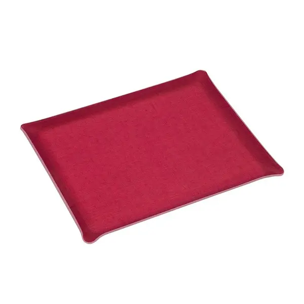 PLATEAU ACRYLIC 46*36 LIN RASPBERRY