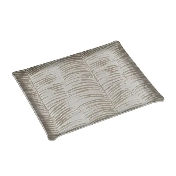 ACRYLIC TRAY 46X36CM TRIBAL SILVER