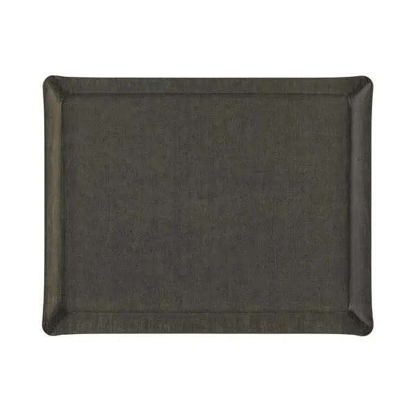 ACRYLIC TRAY 46*36 LINEN GREY