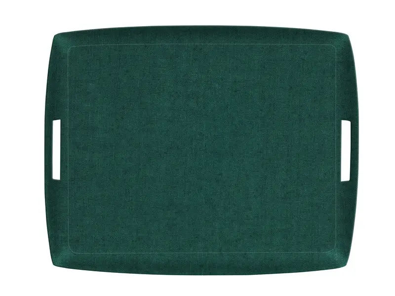 PLATEAU ACRYLIC 54*43 LIN GREEN EMERALD ANSES INT
