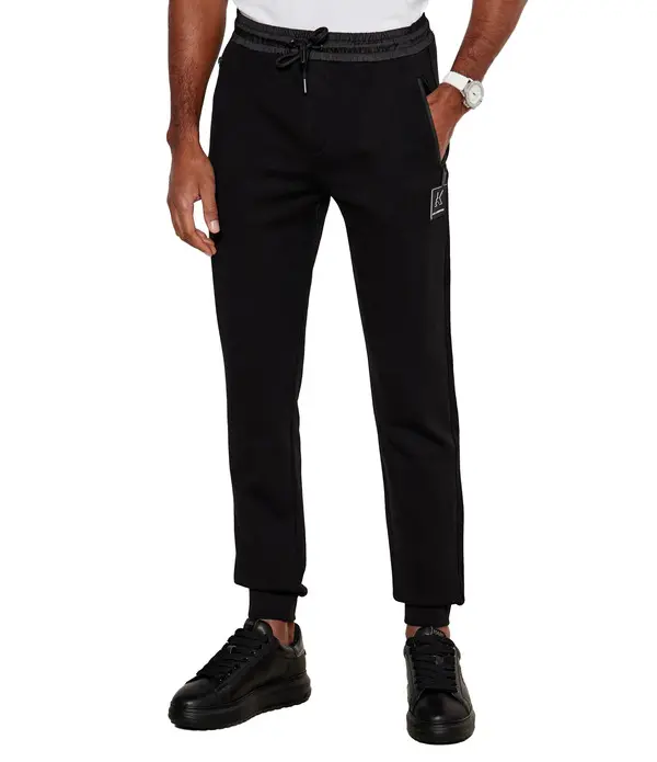Logo Sweatpants with Stripe Waistband