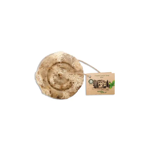 Wild mint Soap with Loofah  70g