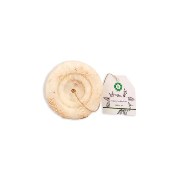 Green tea Soap with Loofah  70g