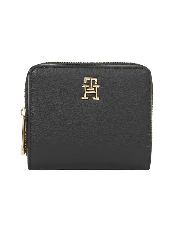  Soft Medium Zip Wallet With Logo Tape