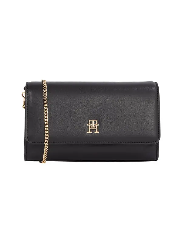 Soft Leather Chain Crossbody Bag