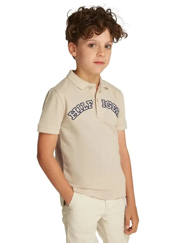 Regular Fit Monotype Short Sleeve Polo