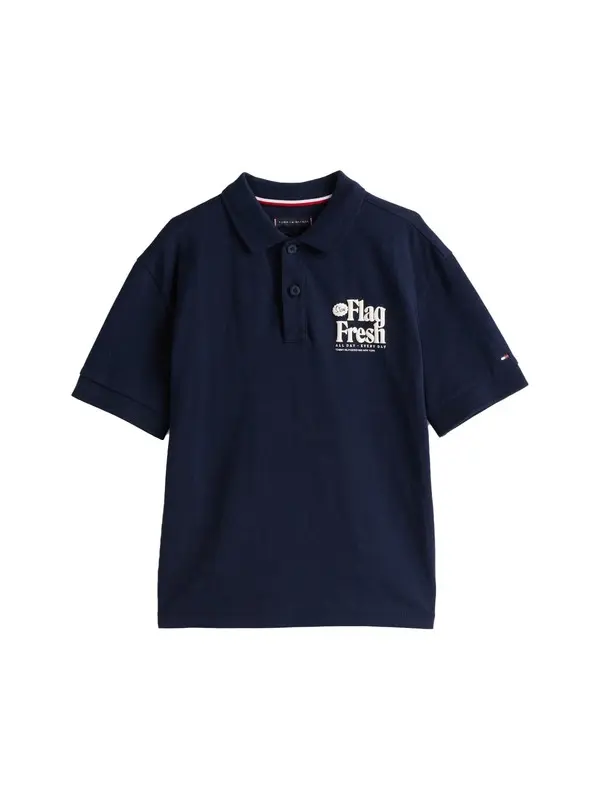 Regular Fit Flag Short Sleeve Polo 