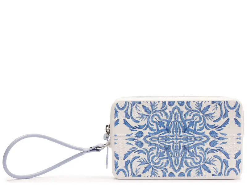 Printed Clutch with Malu Handle