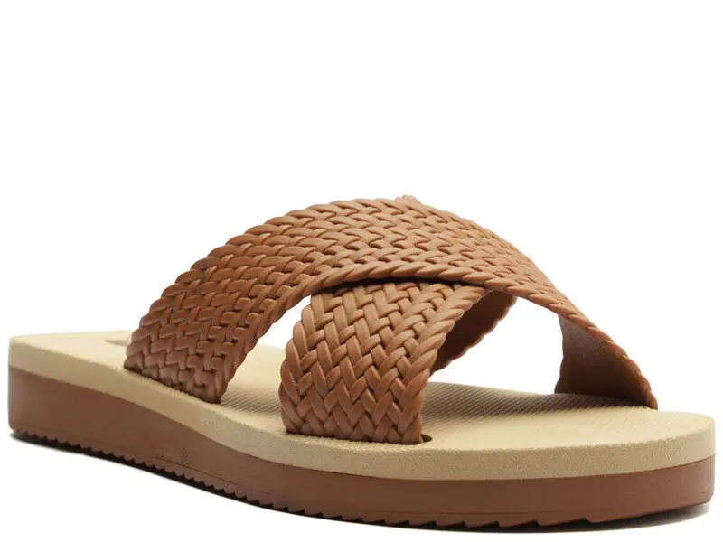 Injected Braided Cross Straps Flats