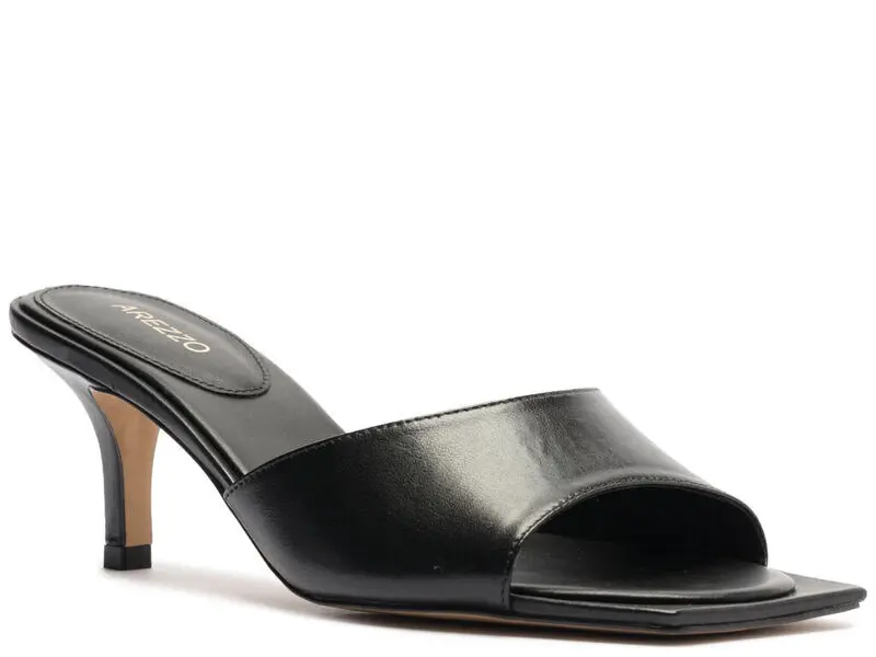 Mid Heel Leaher Clogs
