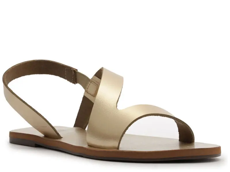 Metallic Crisscross Sandal