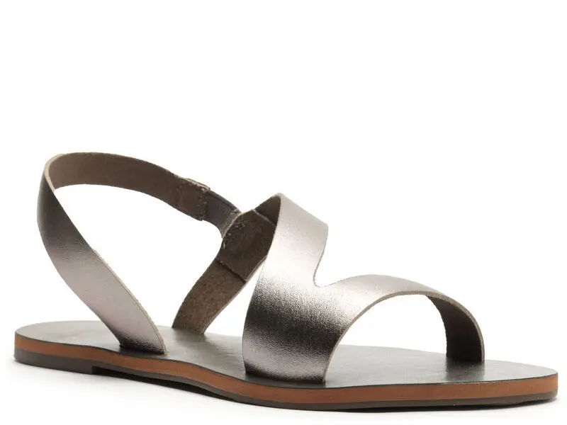 Metallic Crisscross Sandal