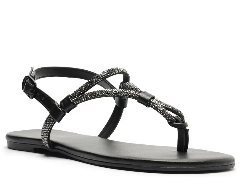 Slim Glam Embellished Flat Sandal