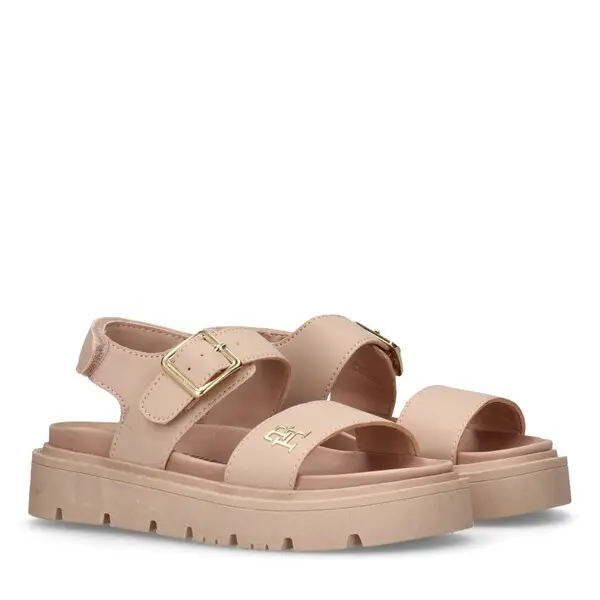 Monogram Plaque Sandals