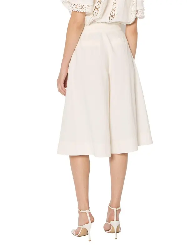 Cotton culotte skirt