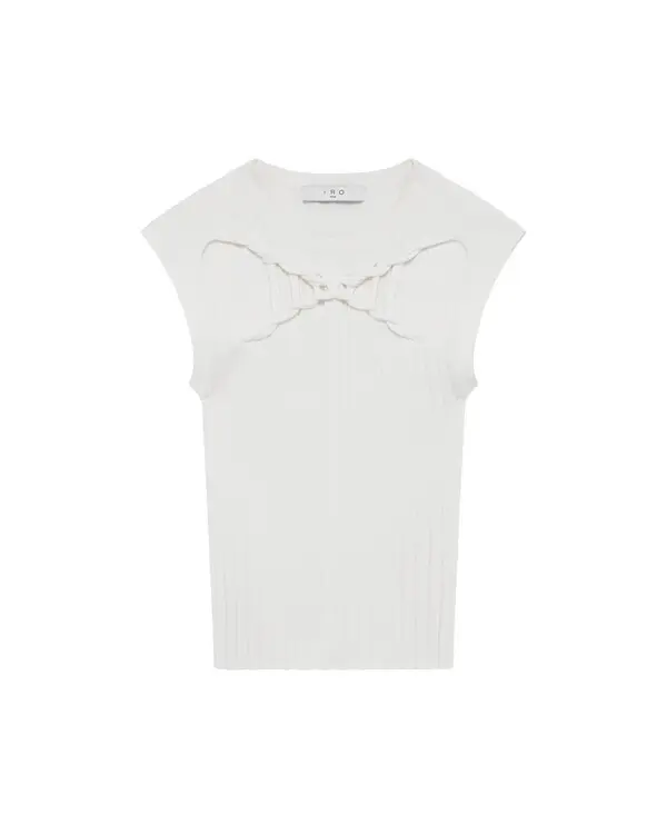 Ribbed Knit Sleeveless Top