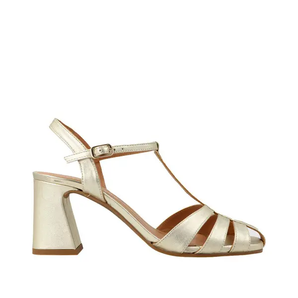 Heeled T-Bar Sandals