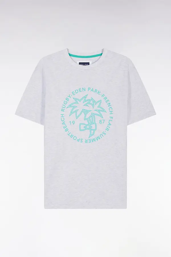 Relaxed fit t-shirt with palm tree screen print