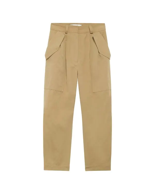 High-waisted Straight-leg Pants