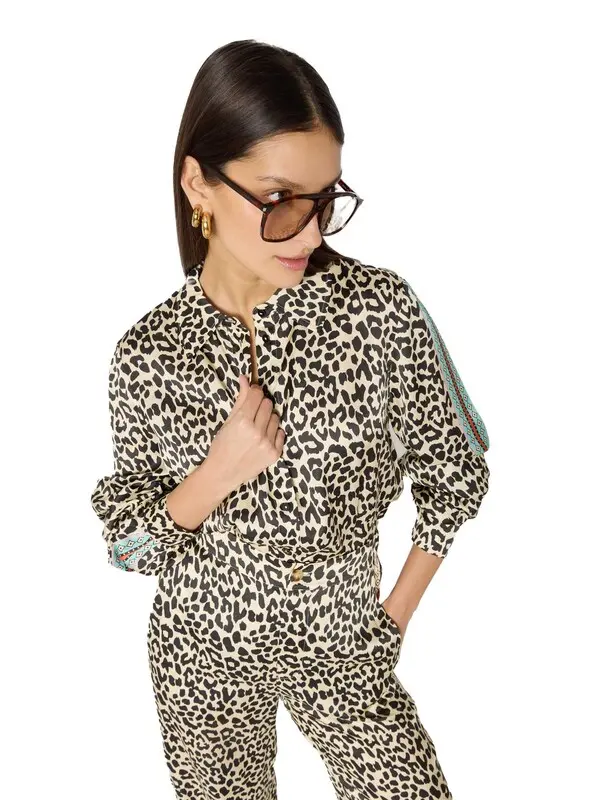 Jungle Print Viscose Shirt