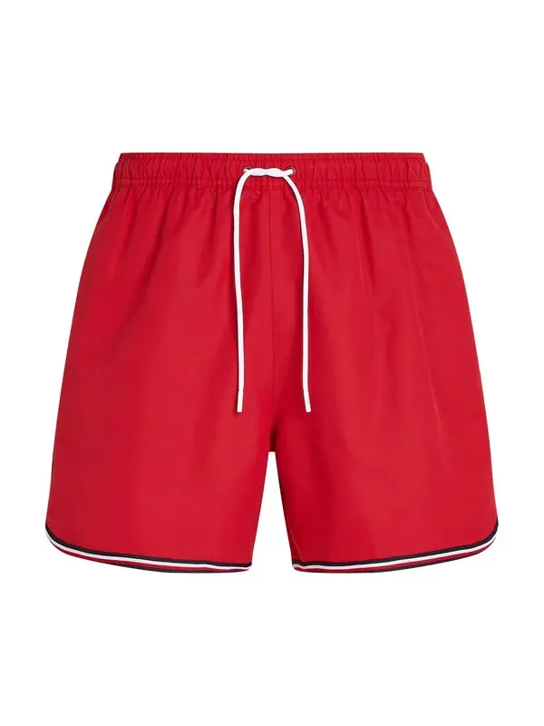 Medium Length Drawstring Swim Trunks