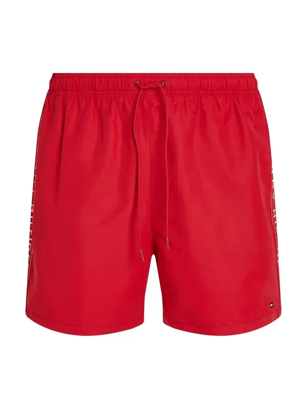 Medium Length Drawstring Swim Trunks