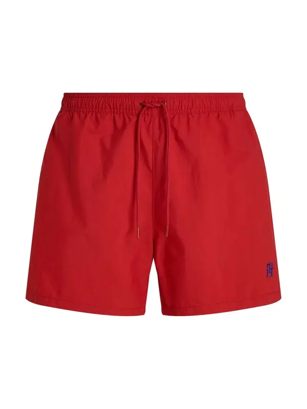 Medium Length Drawstring Swim Trunks