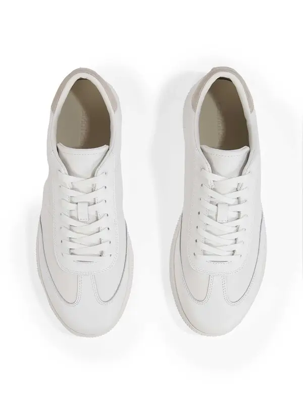 Low Lace Up Leather Sneakers