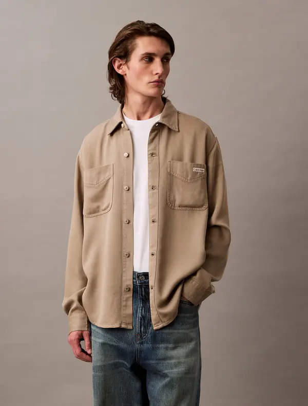 Soft Overdye Twill Overshirt