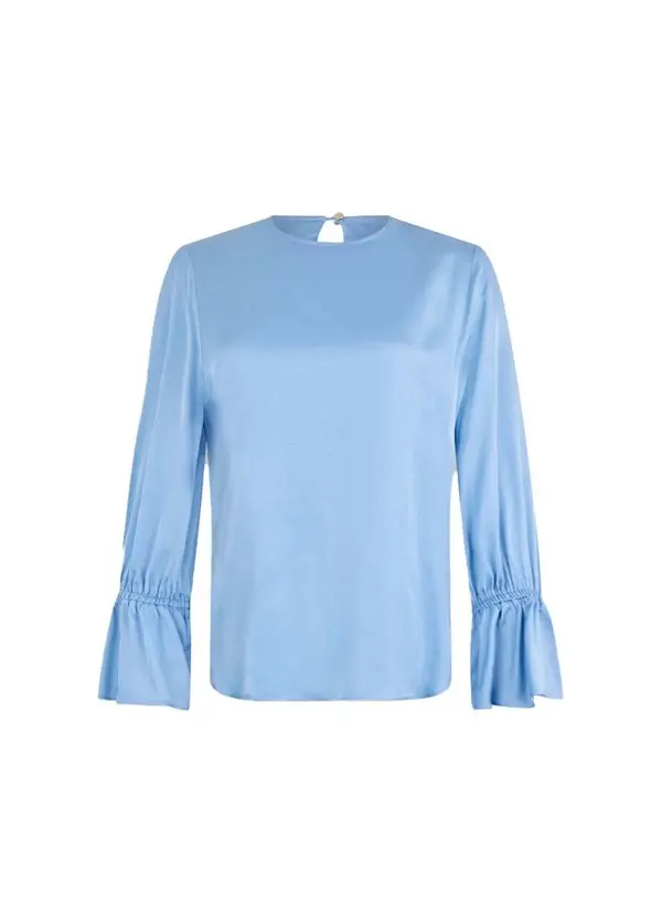 3/4 sleeves viscose satin blouse