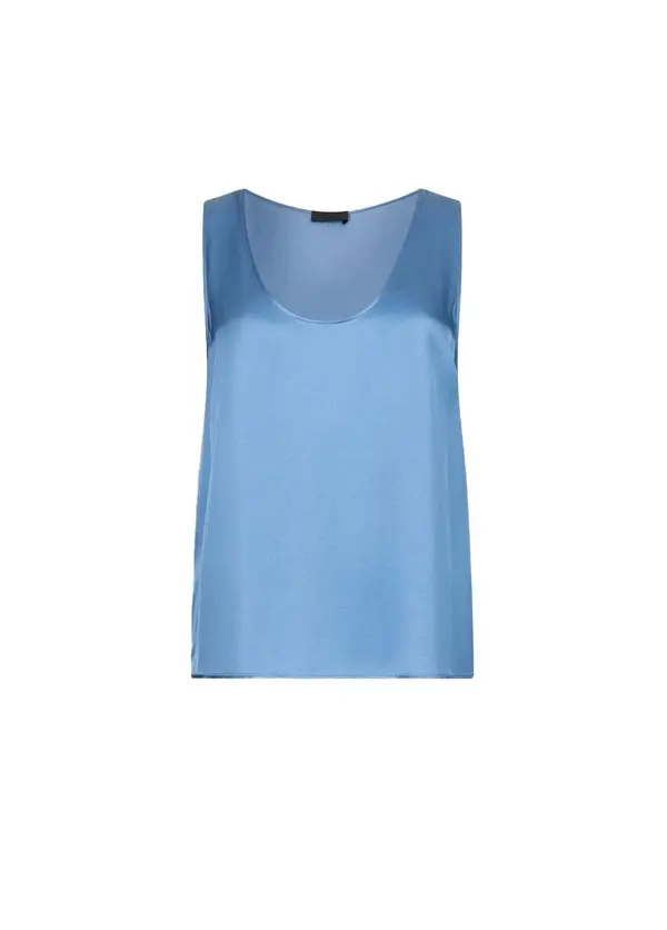 Satin Sleevless Top