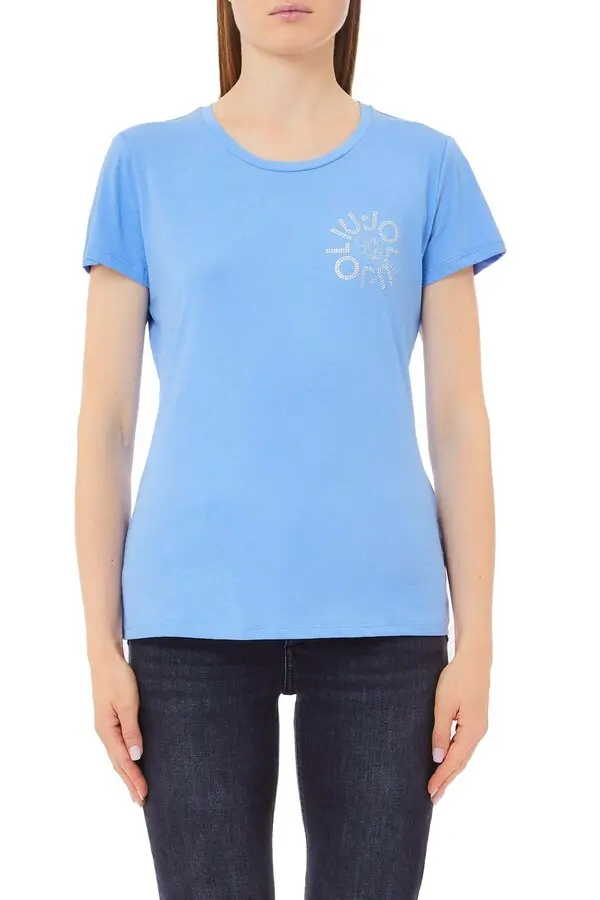 Logo with rhinestones Short Sleeve T-shirt