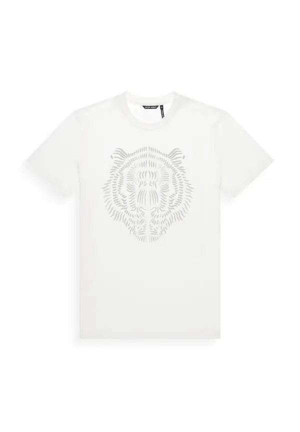  Tiger Print Short-Sleeve T-shirt