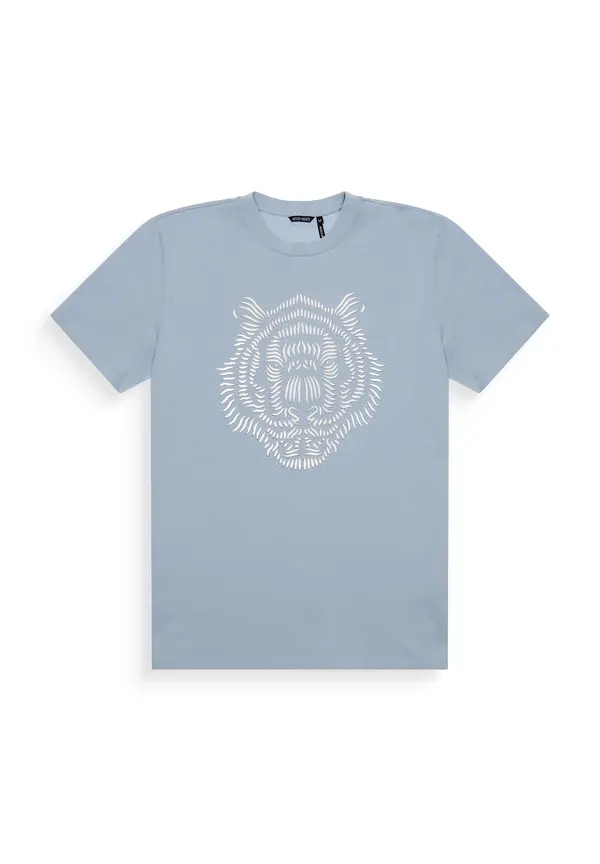  Tiger Print Short-Sleeve T-shirt