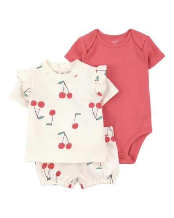 3-Piece Cherry Outfit Set