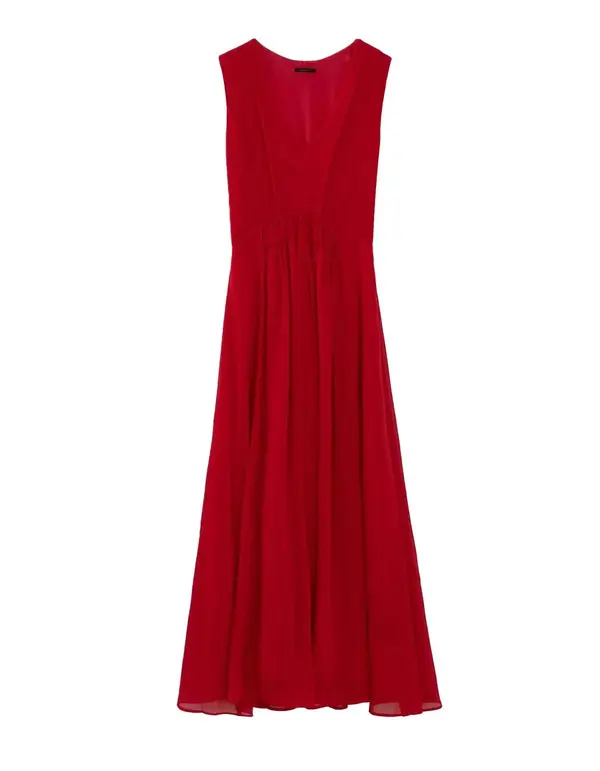 Long Pleated Dress