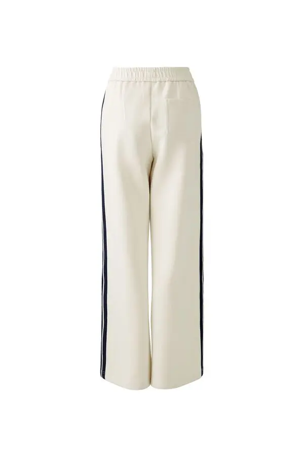  Wide-Leg Trousers with Side Stripe