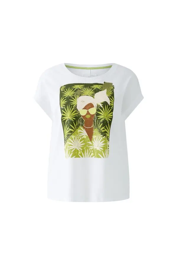 Short Sleeve T-shirt with intricate motif