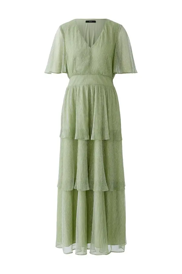  Tiered Maxi Dress with Flutter Sleeves