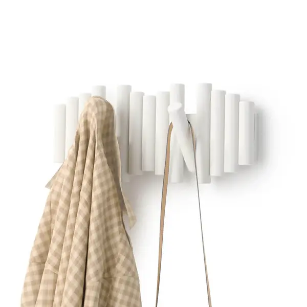 PICKET RAIL HOOK WHITE