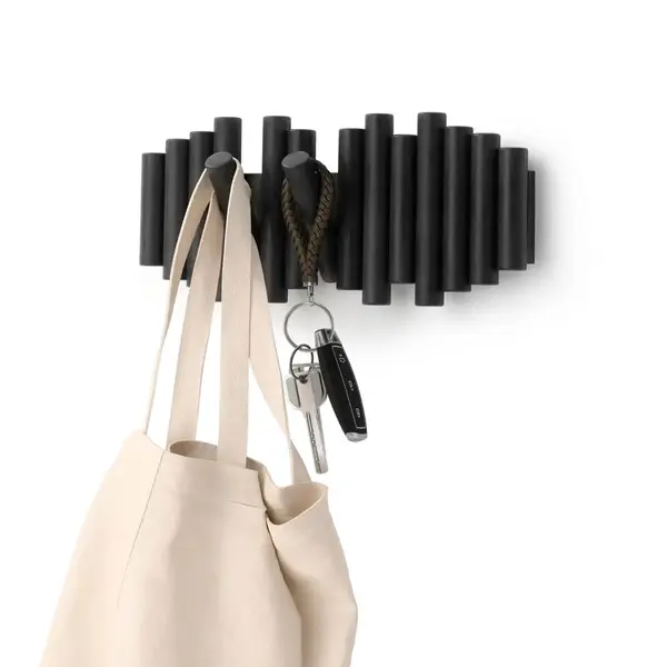 PICKET RAIL HOOK BLACK