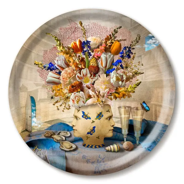 Tray Ø 31cm The philosopher´s study