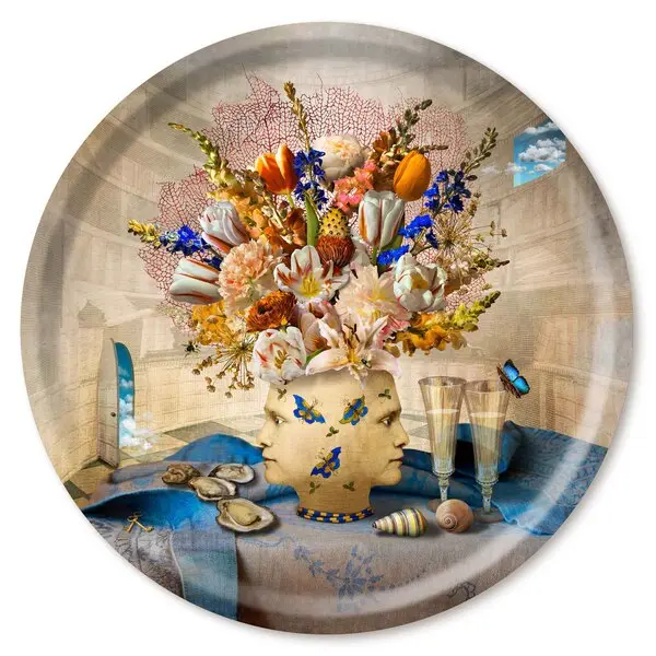 Tray Ø 46cm The philosopher´s study