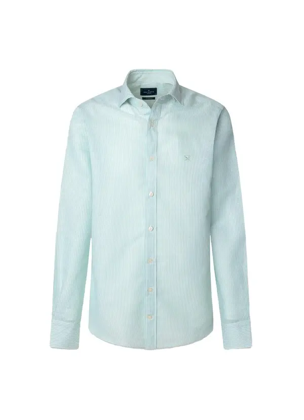 Tailored Fit Linen Bengal Stripe Shirt