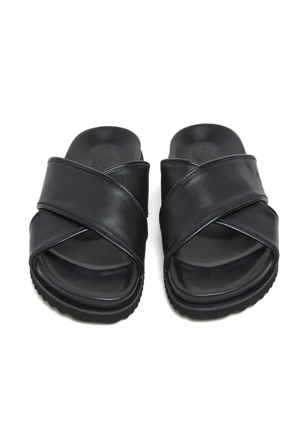 Leather Mikonos Crossover Sliders