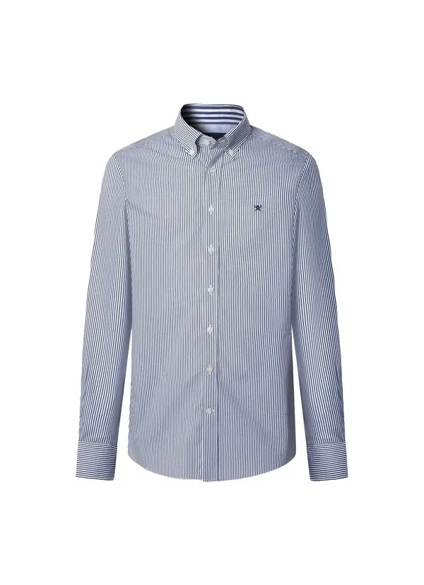 Tailored Fit Stretch Stripe Shirt