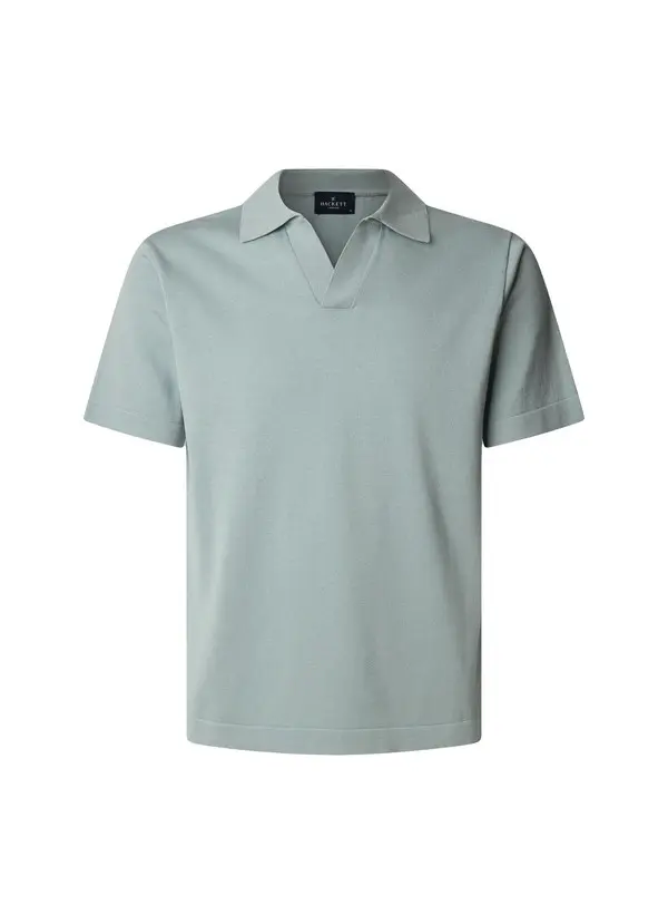 Cotton-Silk Knitted Polo